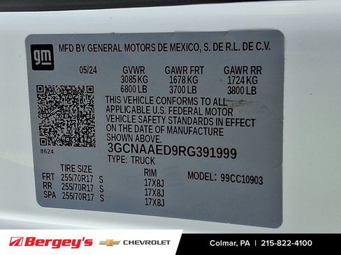 Certified 2024 Chevrolet Silverado 1500 W/T w/ WT Fleet Convenience Package image 26