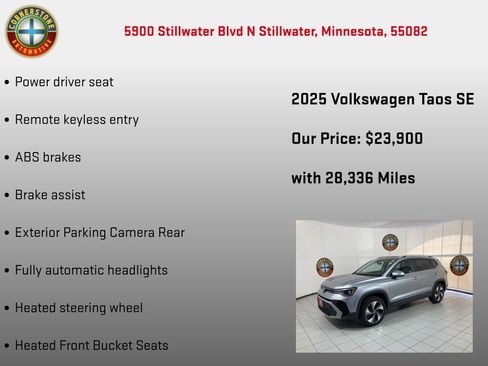 Used 2025 Volkswagen Taos SE AWD/4WD image 10
