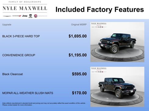 New 2025 Jeep Gladiator Rubicon w/ Convenience Group image 7