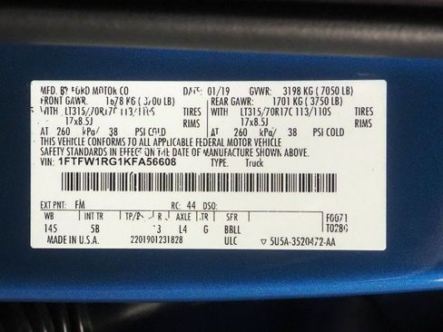 Used 2019 Ford F150 Raptor w/ Equipment Group 802A Luxury AWD/4WD image 71