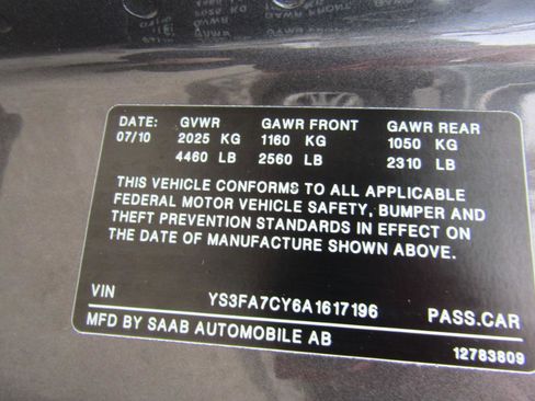 Used 2010 Saab 9-3 2.0T w/ Comfort Package image 39