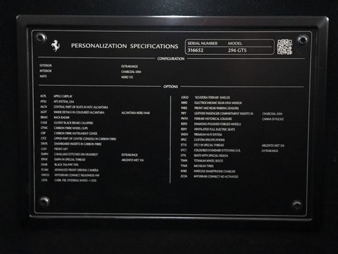 Certified 2025 Ferrari 296 GTS image 51