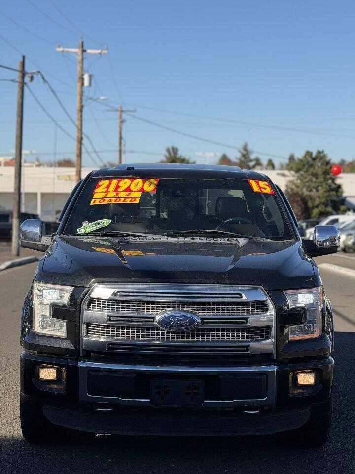 Used 2015 Ford F150 Platinum w/ Max Trailer Tow Package AWD/4WD image 2