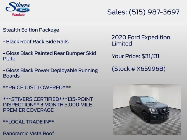 Used 2020 Ford Expedition Limited w/ Equipment Group 303A AWD/4WD image 22