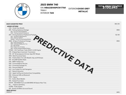 Used 2023 BMW 740i RWD image 79