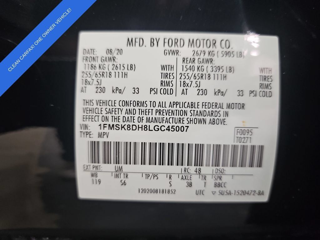 Used 2020 Ford Explorer XLT w/ Equipment Group 202A AWD/4WD image 37