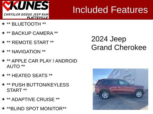 Used 2024 Jeep Grand Cherokee Limited AWD/4WD image 2