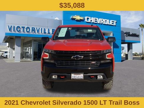 Certified 2021 Chevrolet Silverado 1500 LT Trail Boss w/ LPO, Dark Essentials Package AWD/4WD image 2