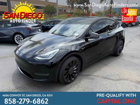 Used 2021 Tesla Model Y Long Range AWD/4WD image 1