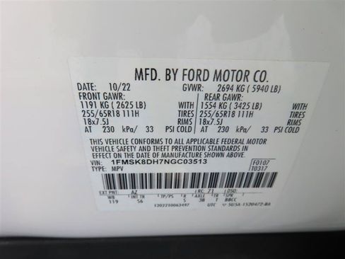Used 2022 Ford Explorer XLT w/ Equipment Group 202A AWD/4WD image 38