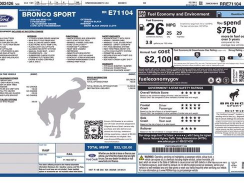 Certified 2024 Ford Bronco Sport Big Bend image 24