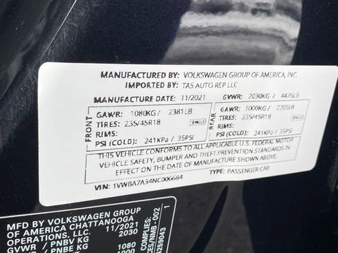 Used 2022 Volkswagen Passat 2.0T image 25