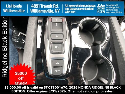 New 2026 Honda Ridgeline Black Edition image 23