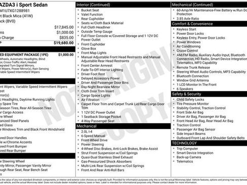 Used 2016 MAZDA MAZDA3 i Sport w/ Preferred Equipment Package image 17