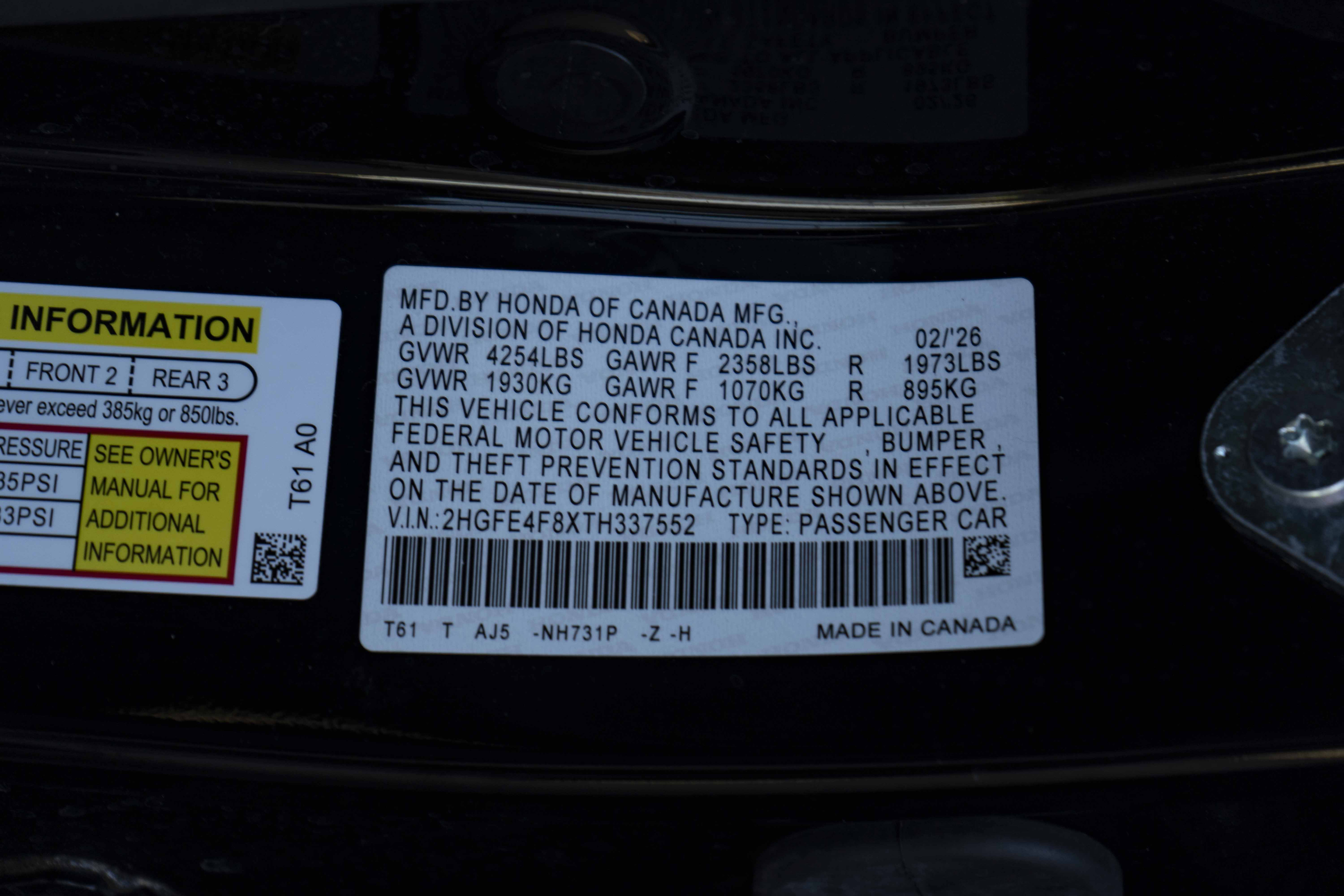 Used 2026 Honda Civic Sport Touring image 43