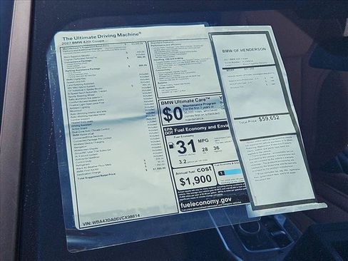 New 2027 BMW 430i Coupe w/ Parking Assistance Package RWD image 17