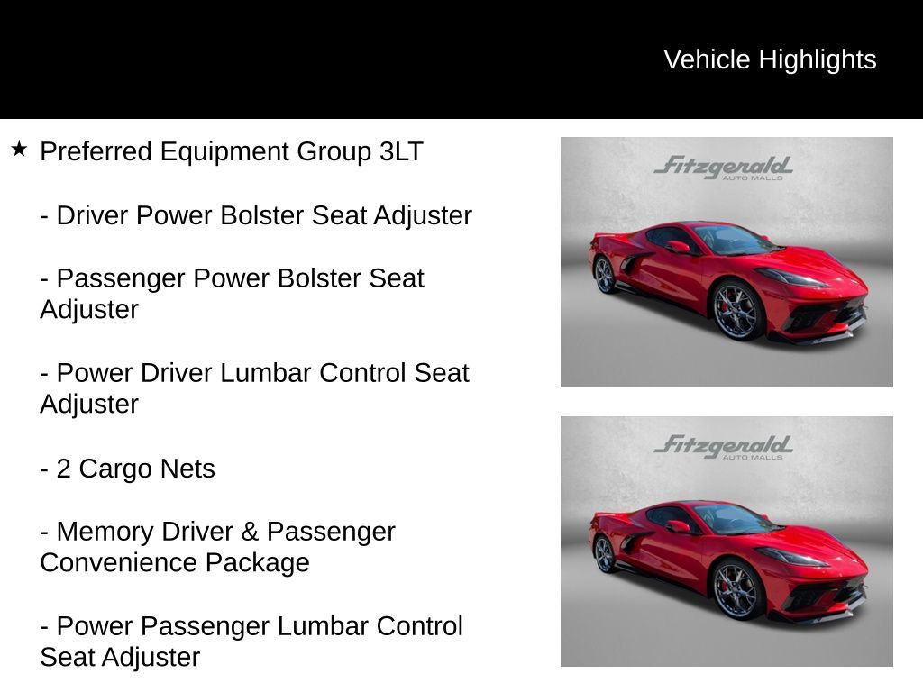Used 2022 Chevrolet Corvette Stingray Premium Cpe w/ Z51 Performance Package RWD image 7