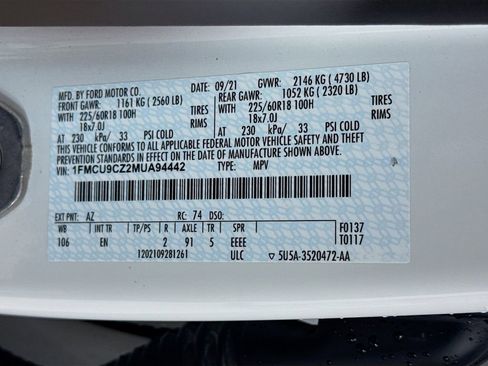 Used 2021 Ford Escape SEL w/ Technology Package image 25