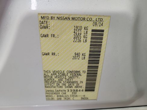 Used 2015 Nissan Altima 2.5 S w/ Power Driver Seat Package FWD image 33
