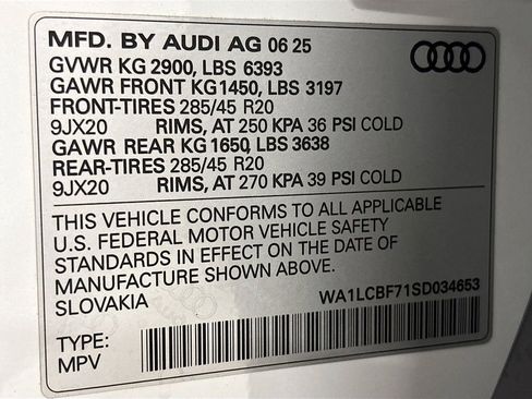 New 2025 Audi Q7 2.0T Premium Plus image 24