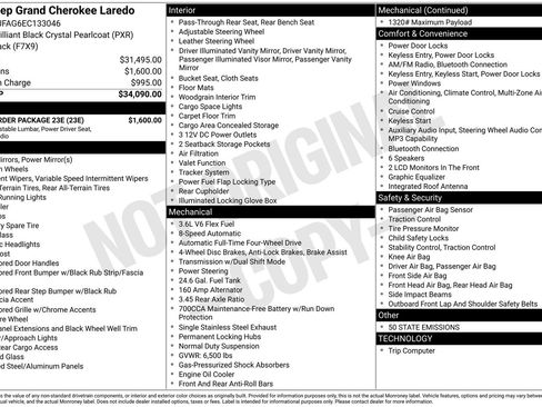 Used 2014 Jeep Grand Cherokee Laredo w/ Quick Order Package 23E image 34