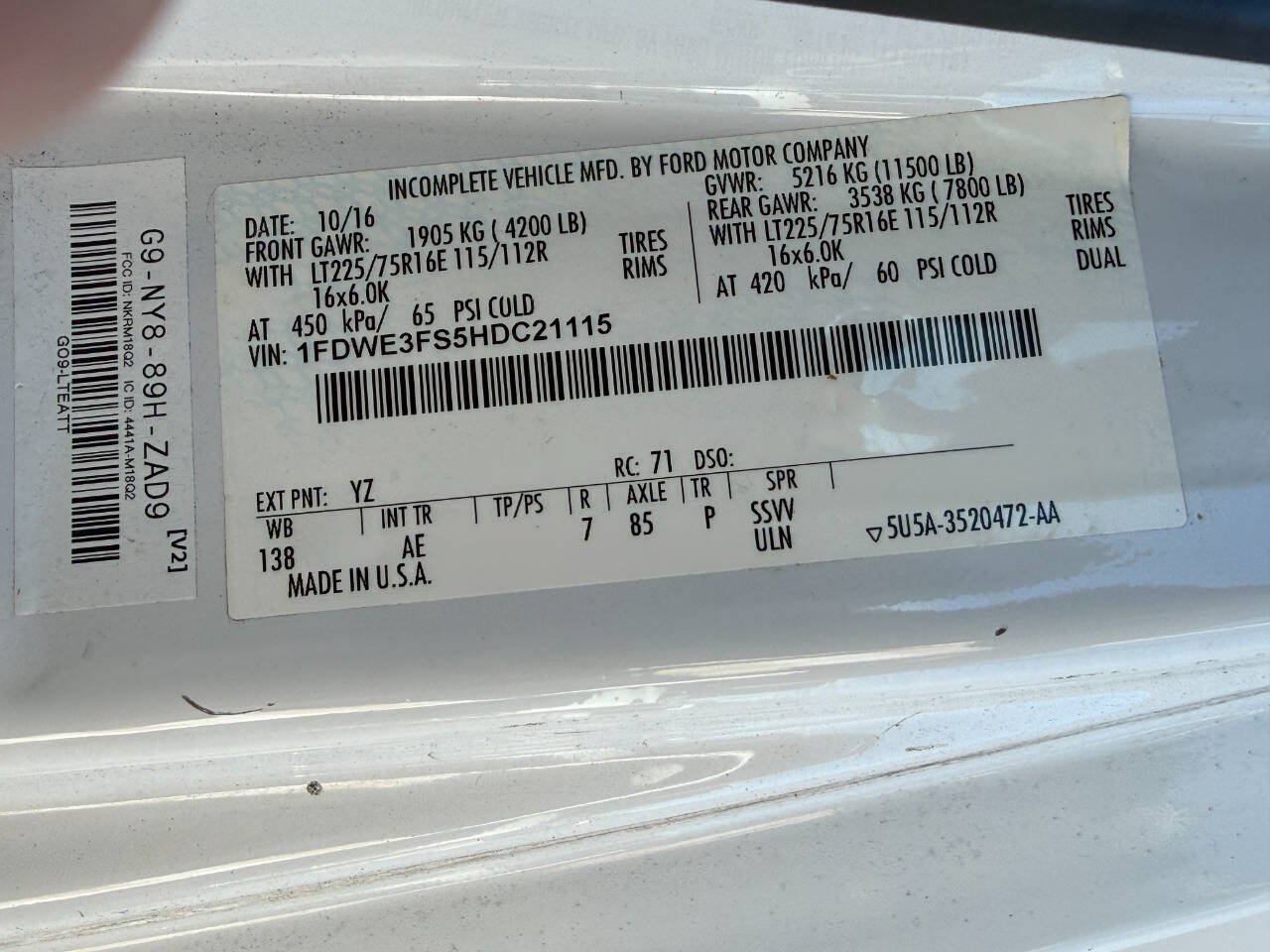 Used 2017 Ford E-350 and Econoline 350 Super Duty RWD image 43