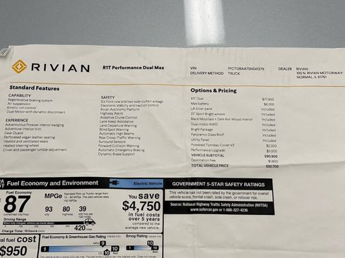 Used 2025 Rivian R1T Adventure Dual AWD/4WD image 40