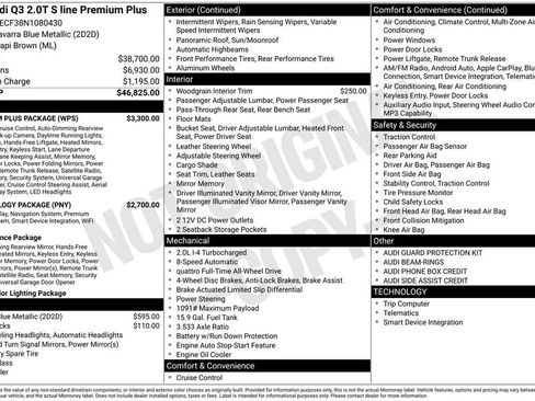 Certified 2022 Audi Q3 2.0T Premium Plus w/ Premium Plus Package image 3
