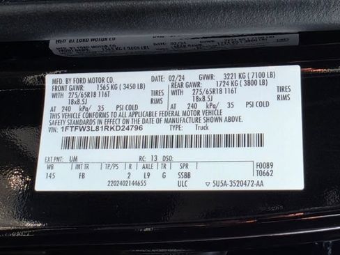 Used 2024 Ford F150 XLT w/ Equipment Group 302A MID AWD/4WD image 33