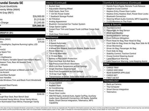 Used 2025 Hyundai Sonata SE FWD image 24