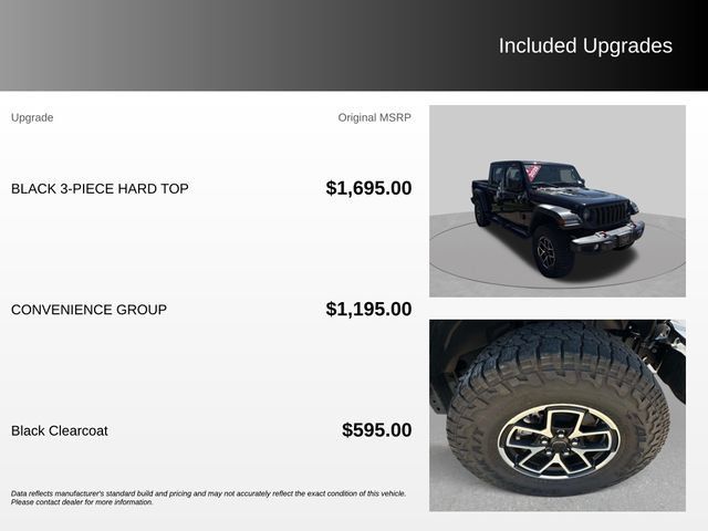 Used 2025 Jeep Gladiator Rubicon w/ Convenience Group AWD/4WD image 4