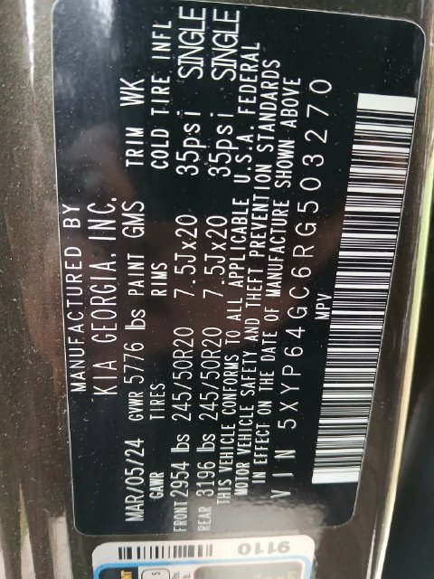 Certified 2024 Kia Telluride S w/ S Sunroof Package FWD image 18