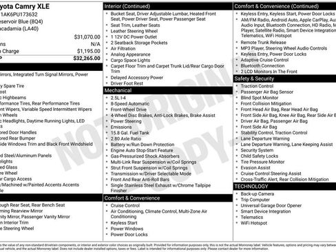 Used 2023 Toyota Camry XLE image 23