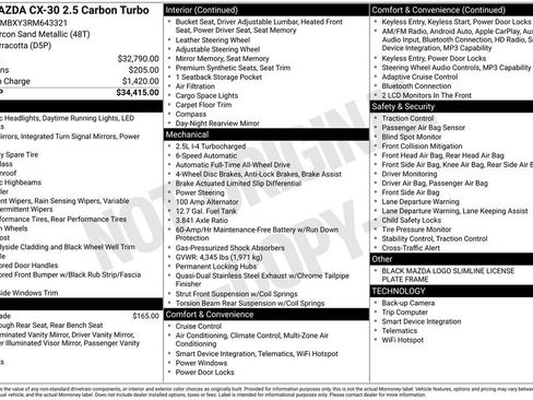 Used 2024 MAZDA CX-30 Carbon image 40
