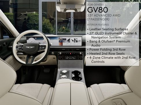 New 2026 Genesis GV80 3.5T Advanced AWD/4WD image 17