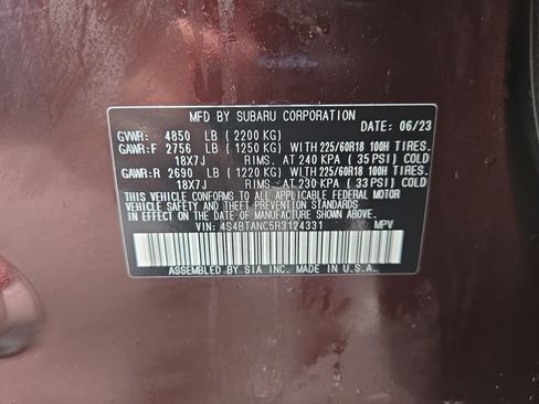 Used 2024 Subaru Outback Limited image 32