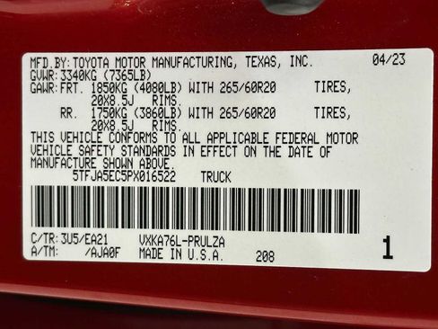 Used 2023 Toyota Tundra Limited w/ TRD Off-Road Package AWD/4WD image 31