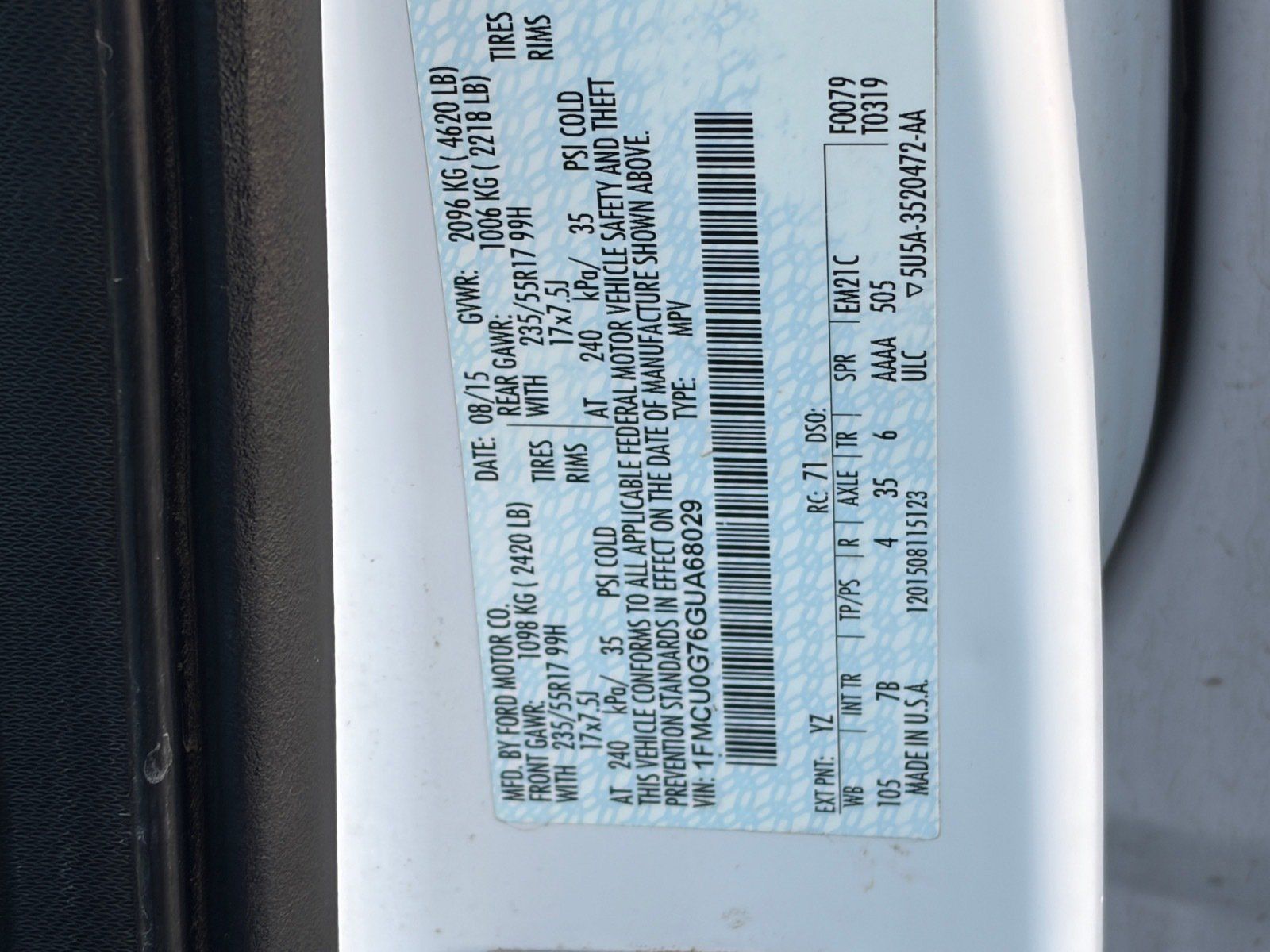 Used 2016 Ford Escape SE FWD image 15