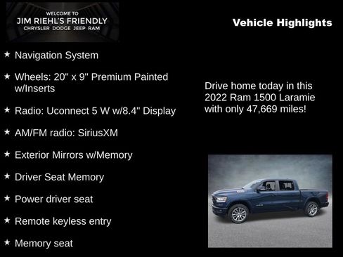 Certified 2022 RAM 1500 Laramie w/ Sport Appearance Package image 5