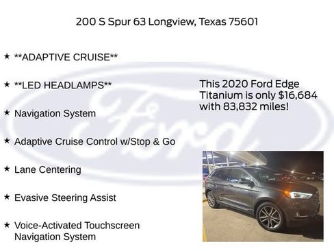 Certified 2020 Ford Edge Titanium image 20