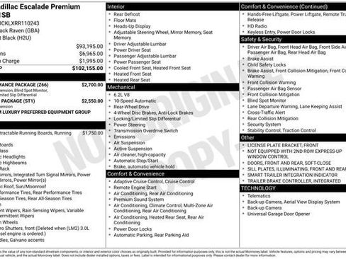 Certified 2024 Cadillac Escalade Premium Luxury w/ Performance Package image 36