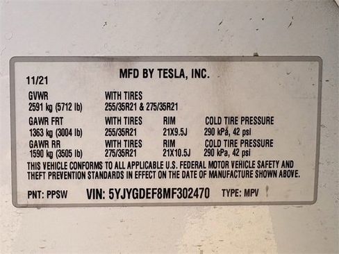 Used 2021 Tesla Model Y Performance image 34