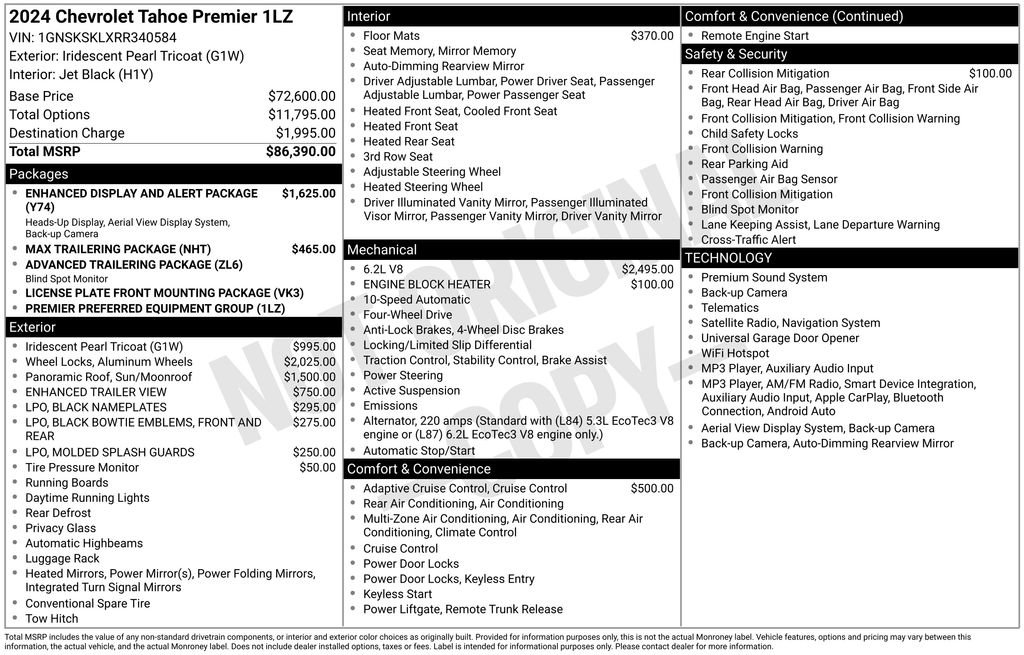 Used 2024 Chevrolet Tahoe Premier AWD/4WD image 45