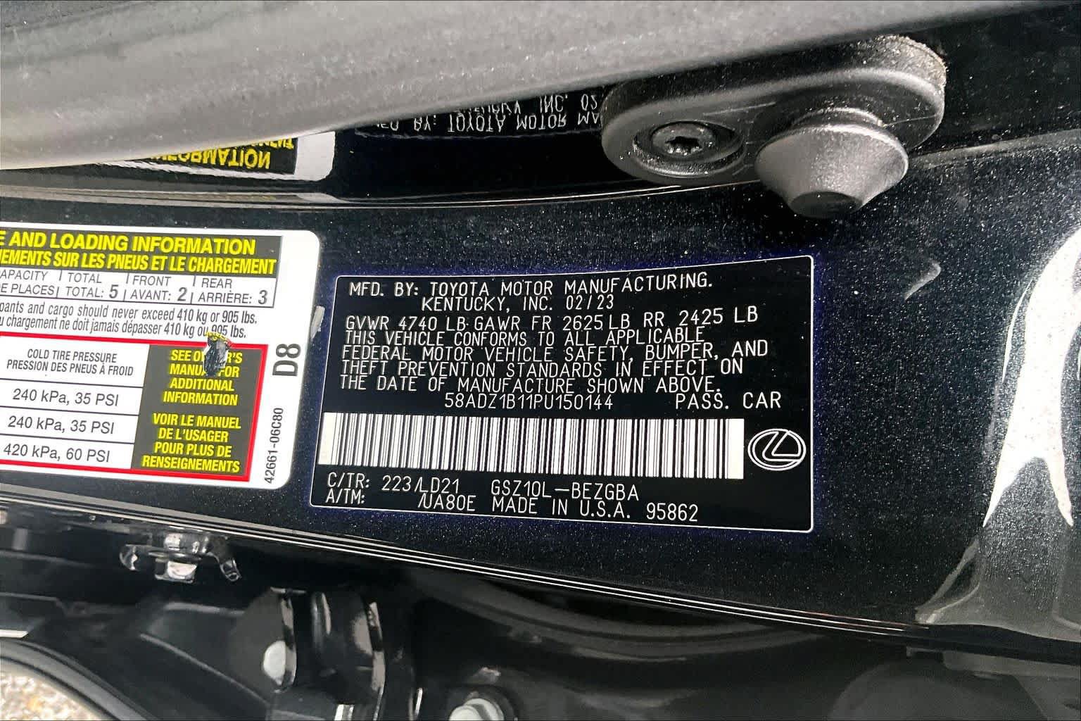 Used 2023 Lexus ES 350 w/ Premium Package FWD image 37