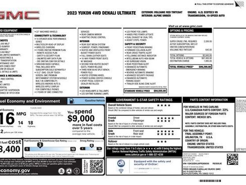 Used 2023 GMC Yukon Denali Ultimate image 2
