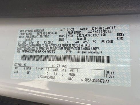 Used 2024 Ford Transit 350 XLT image 23