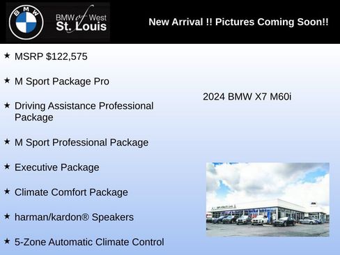 Used 2024 BMW X7 M60i w/ Executive Package AWD/4WD image 3