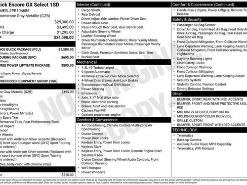 Used 2023 Buick Encore GX Select w/ Experience Buick Package AWD/4WD image 27