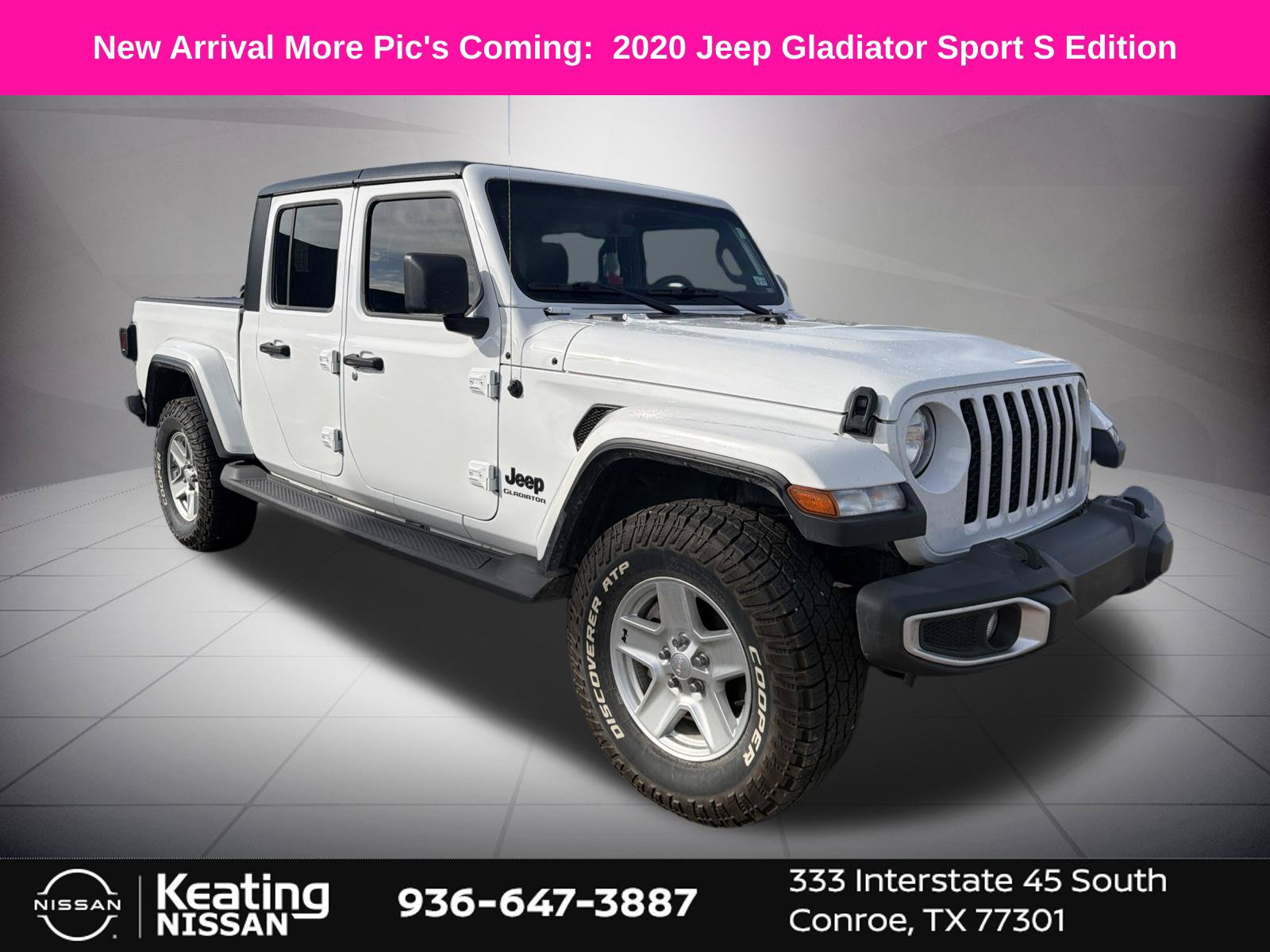Used 2020 Jeep Gladiator Sport w/ Quick Order Package 24S AWD/4WD image 1