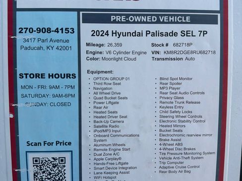 Used 2024 Hyundai Palisade SEL AWD/4WD image 32